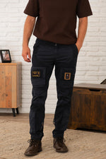 Navy blue anti-G trousers for men - Image n°1
