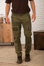 Dark olive green anti-G trousers for men - Image n°1