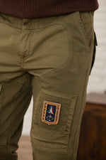 Dark olive green anti-G trousers for men - Image n°3