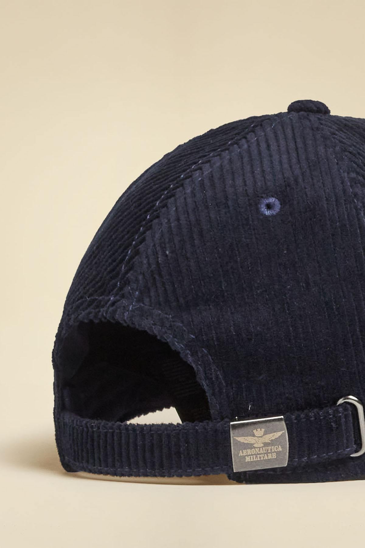 Blue corduroy cap - Image n°2