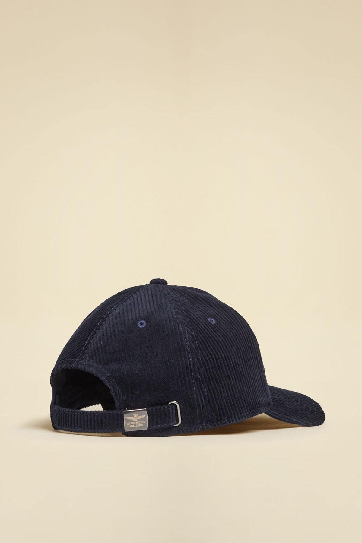 Blue corduroy cap - Image n°4