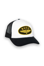 Trucker cap with yellow logo - Image n°1