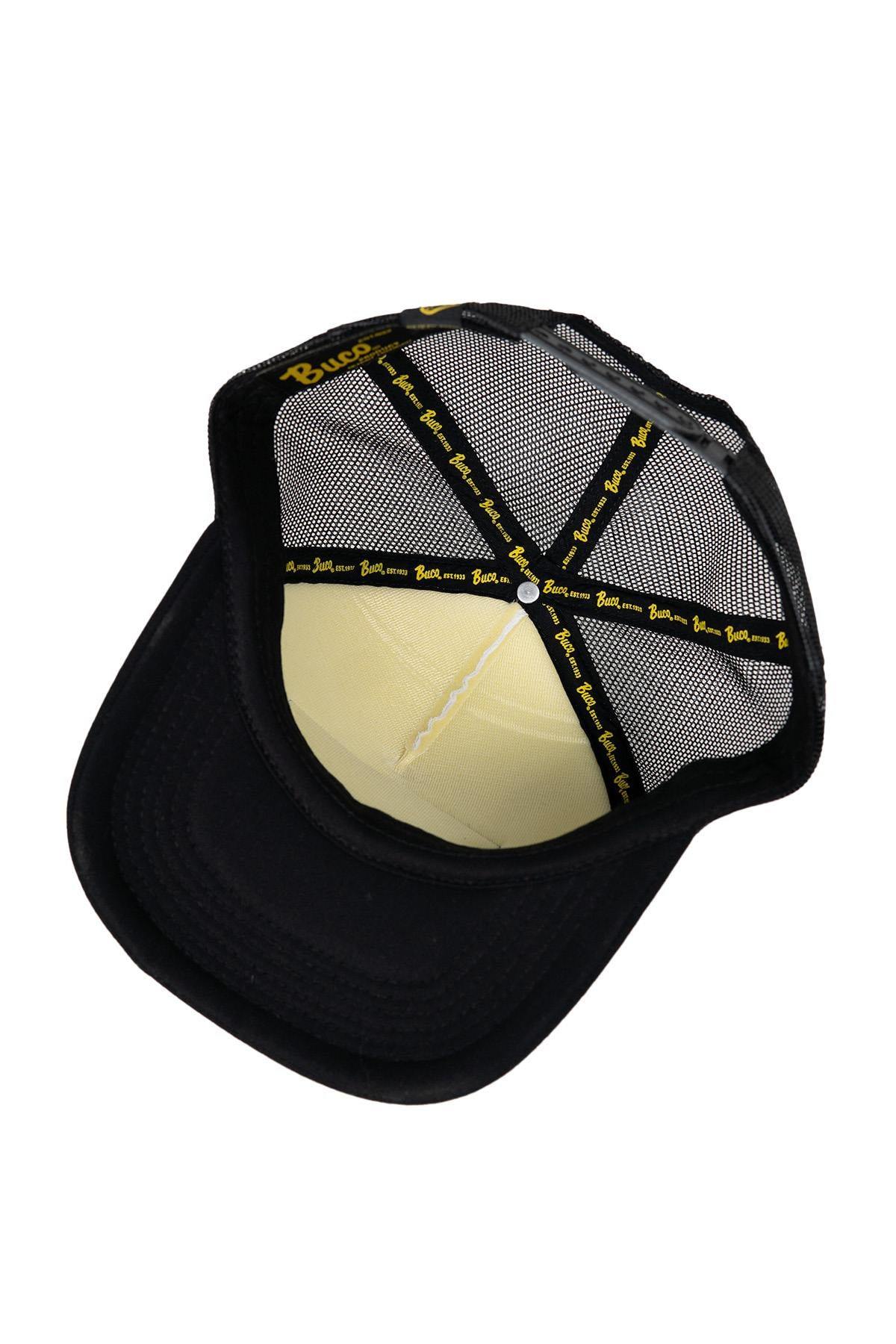 Trucker cap with yellow logo - Image n°2
