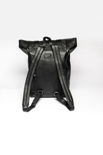Black leather backpack - Image n°3