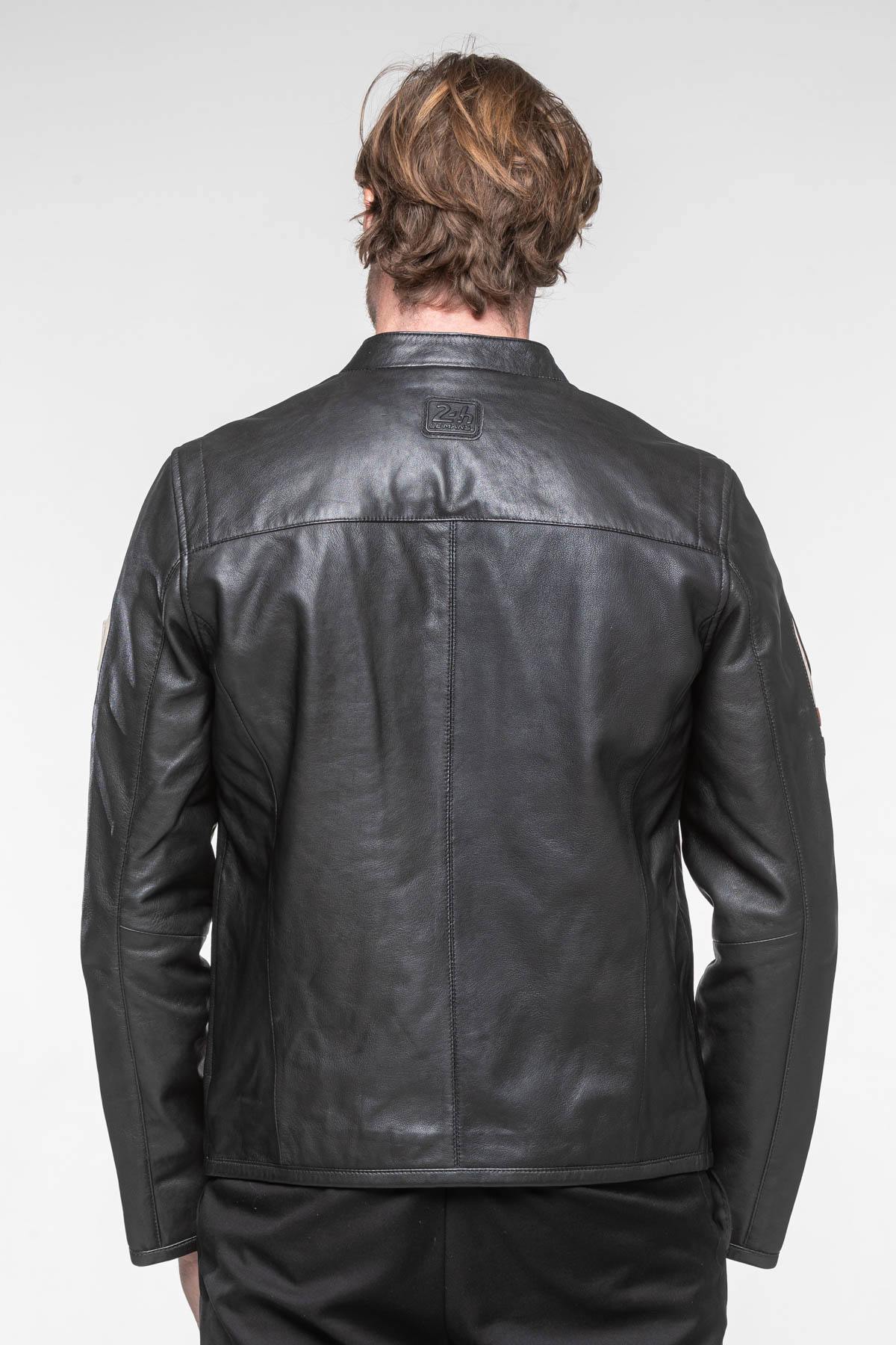 Black and beige racing jacket - Image n°5
