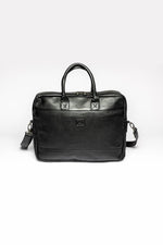 Le Mans 66 black leather messenger bag - Image n°2