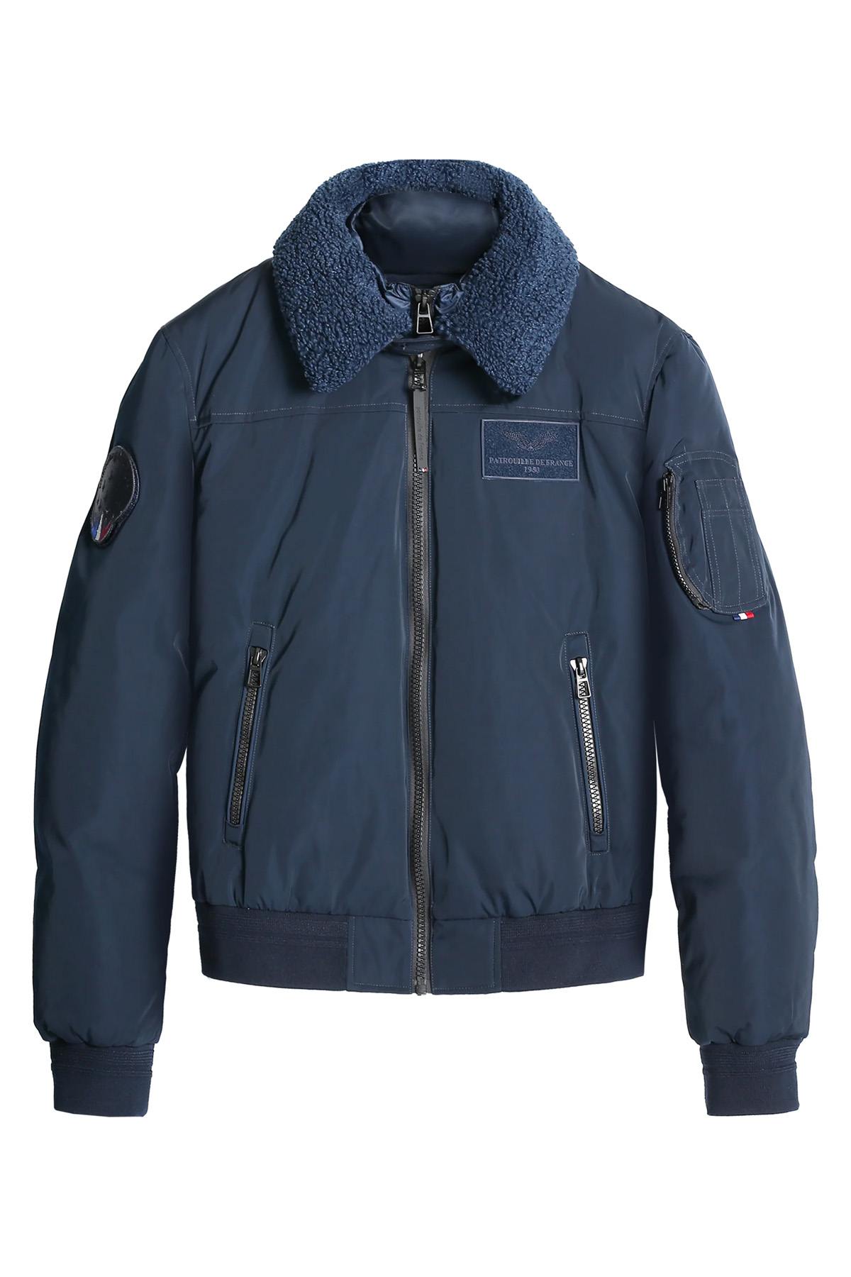 Patrouille de France jacket with detachable sherpa collar - Image n°1