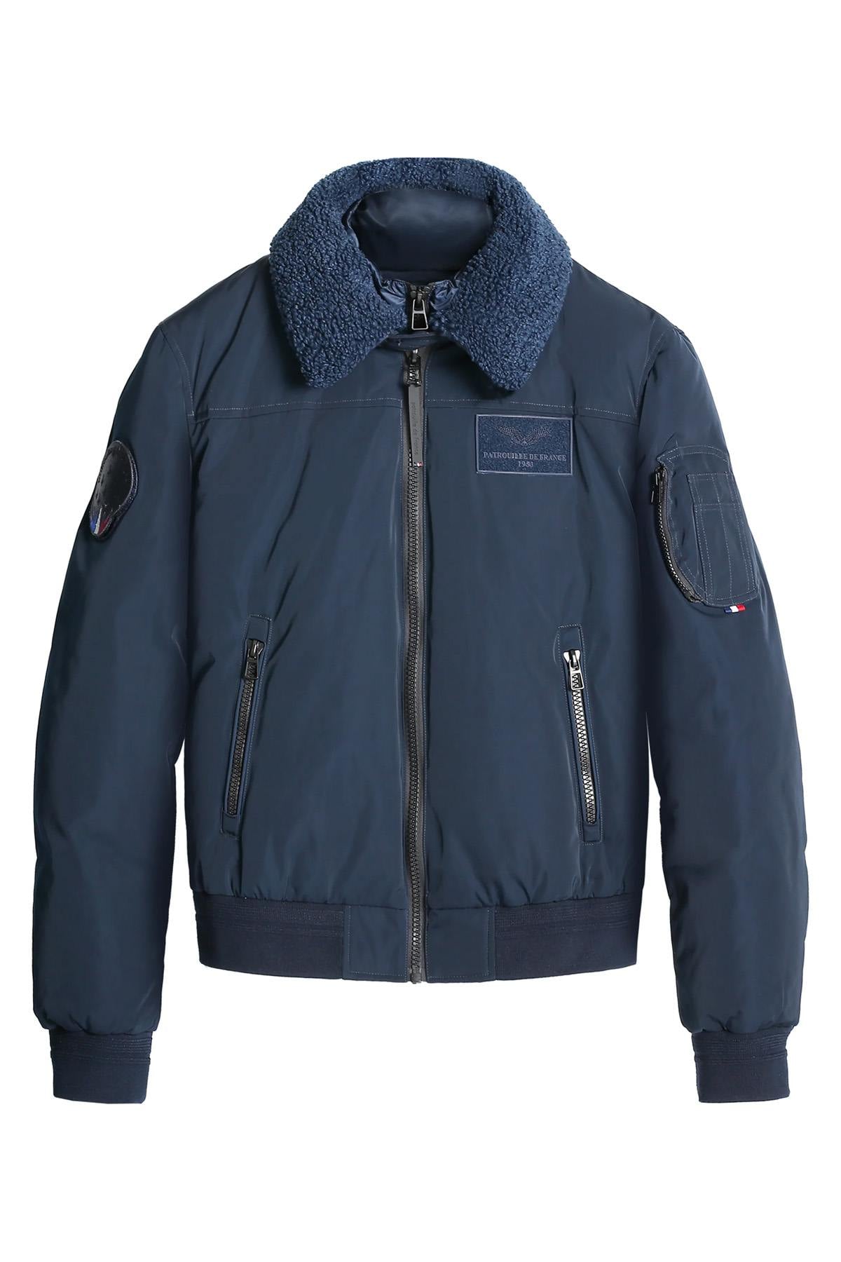 Patrouille de France jacket with detachable sherpa collar - Image n°3