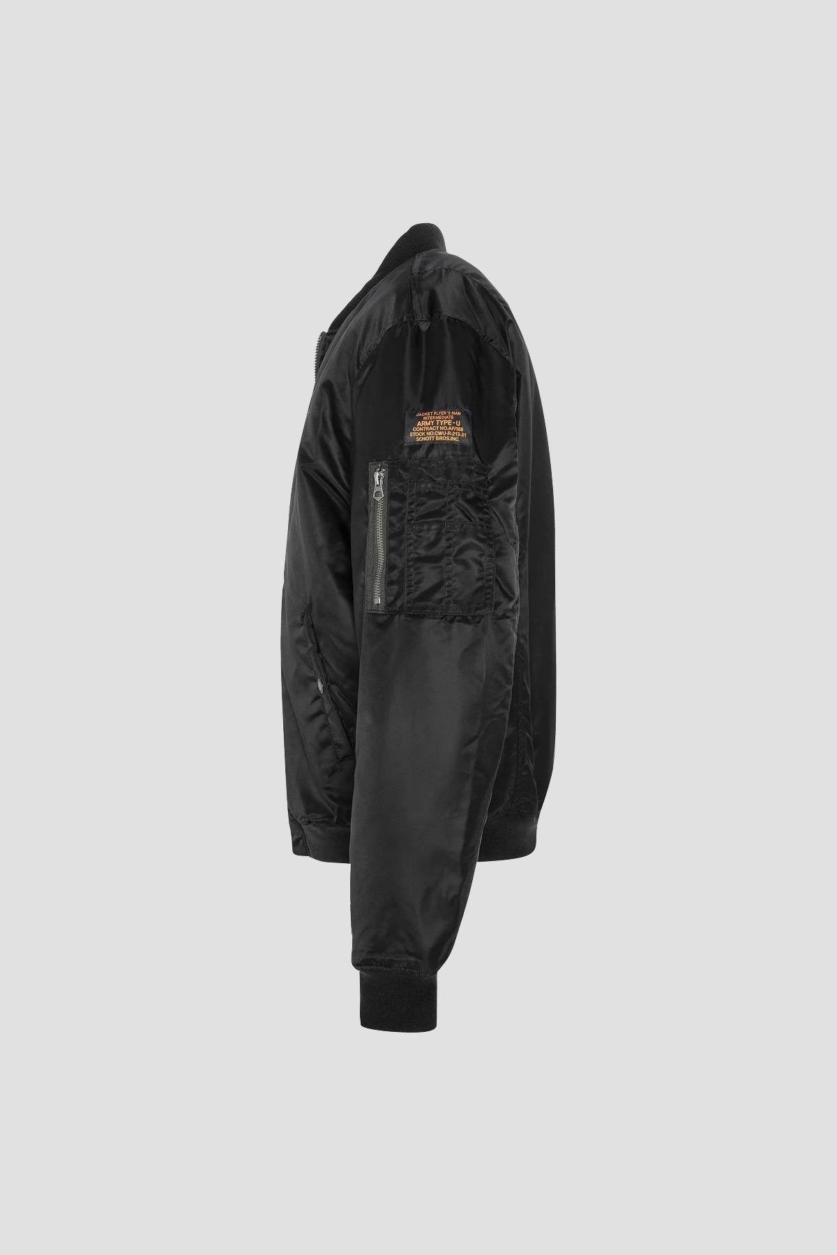 Black nylon bomber jacket - Image n°3