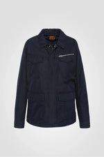 Navy blue combat jacket - Image n°1