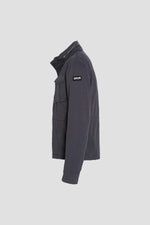 Navy blue cotton military jacket - Image n°3
