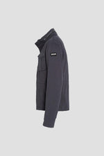 Navy blue cotton military jacket - Image n°3