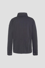 Navy blue cotton military jacket - Image n°5