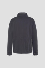 Navy blue cotton military jacket - Image n°5
