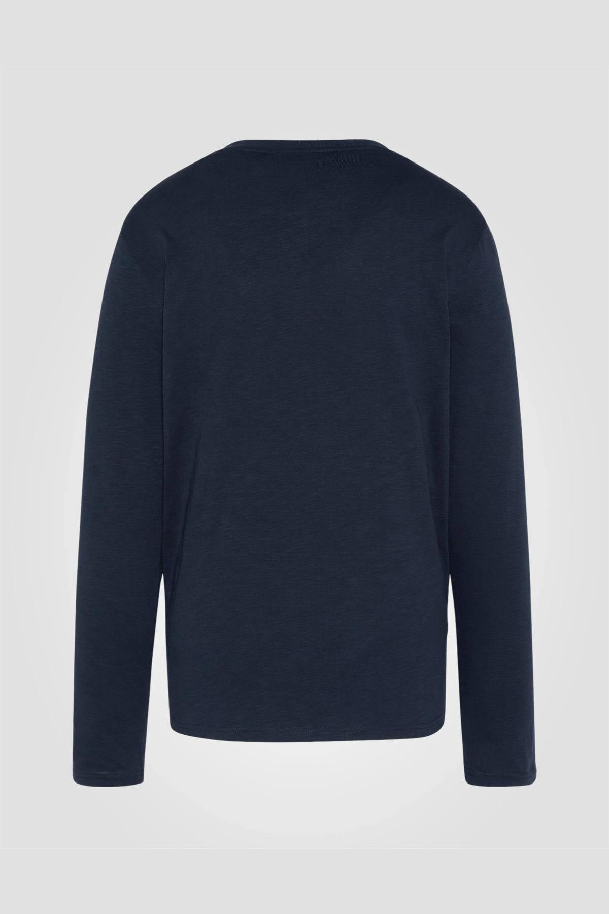 Long-sleeved T-shirt with Tunisian collar - Image n°3