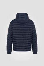 Reversible blue/khaki puffer jacket - Image n°3