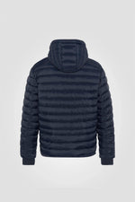 Reversible blue/khaki puffer jacket - Image n°3