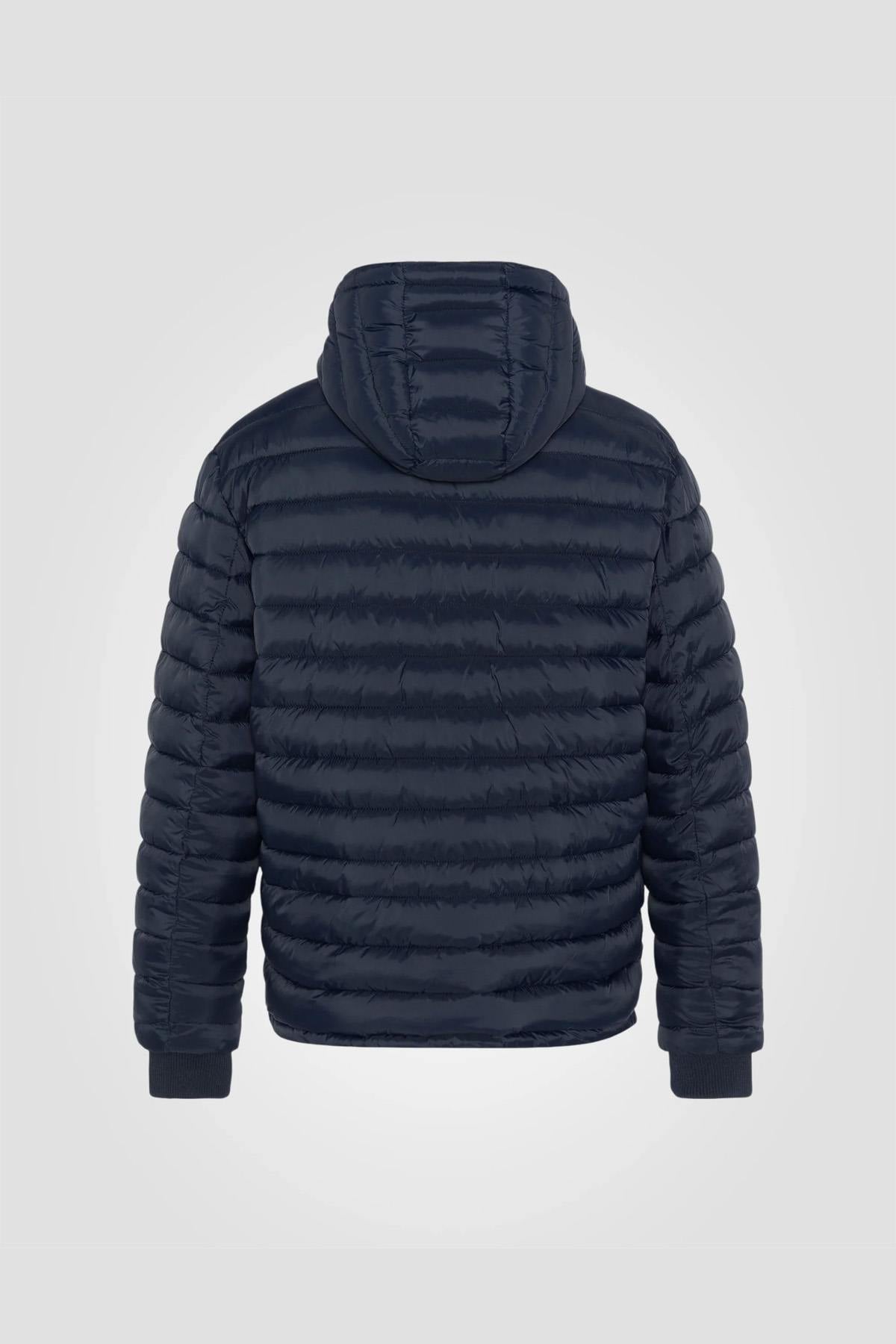 Reversible blue/khaki puffer jacket - Image n°3