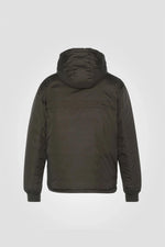 Reversible blue/khaki puffer jacket - Image n°4