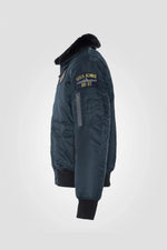 Navy blue nylon B-15 bomber jacket - Image n°5