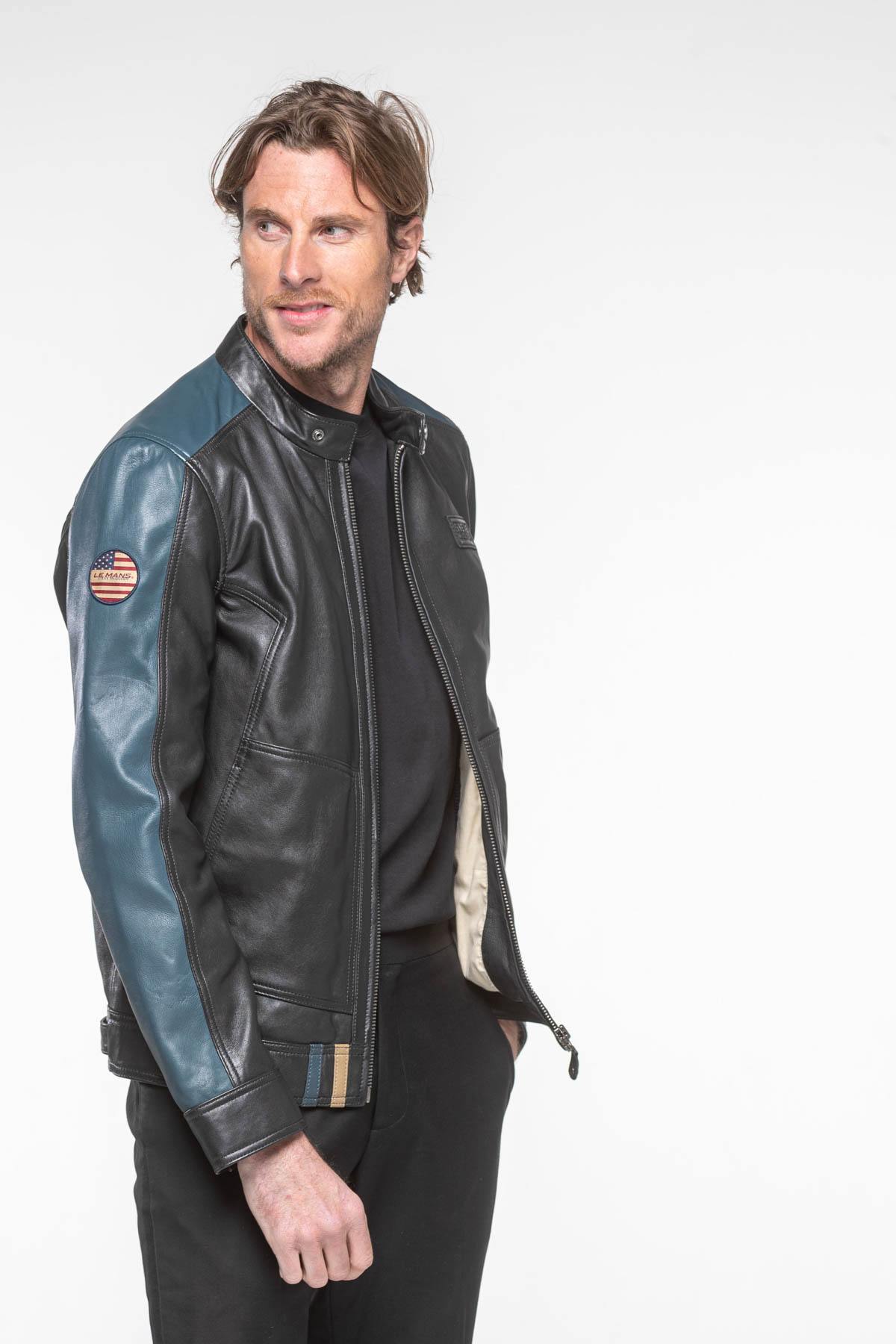 Steve McQueen black leather jacket - Image n°5