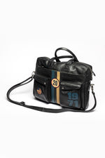 Le Mans 1971 black leather shoulder bag - Image n°2