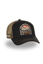 Brown and black California Motorcycle Cap - Image n°3