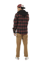 Red and black lumberjack overshirt - Image n°6