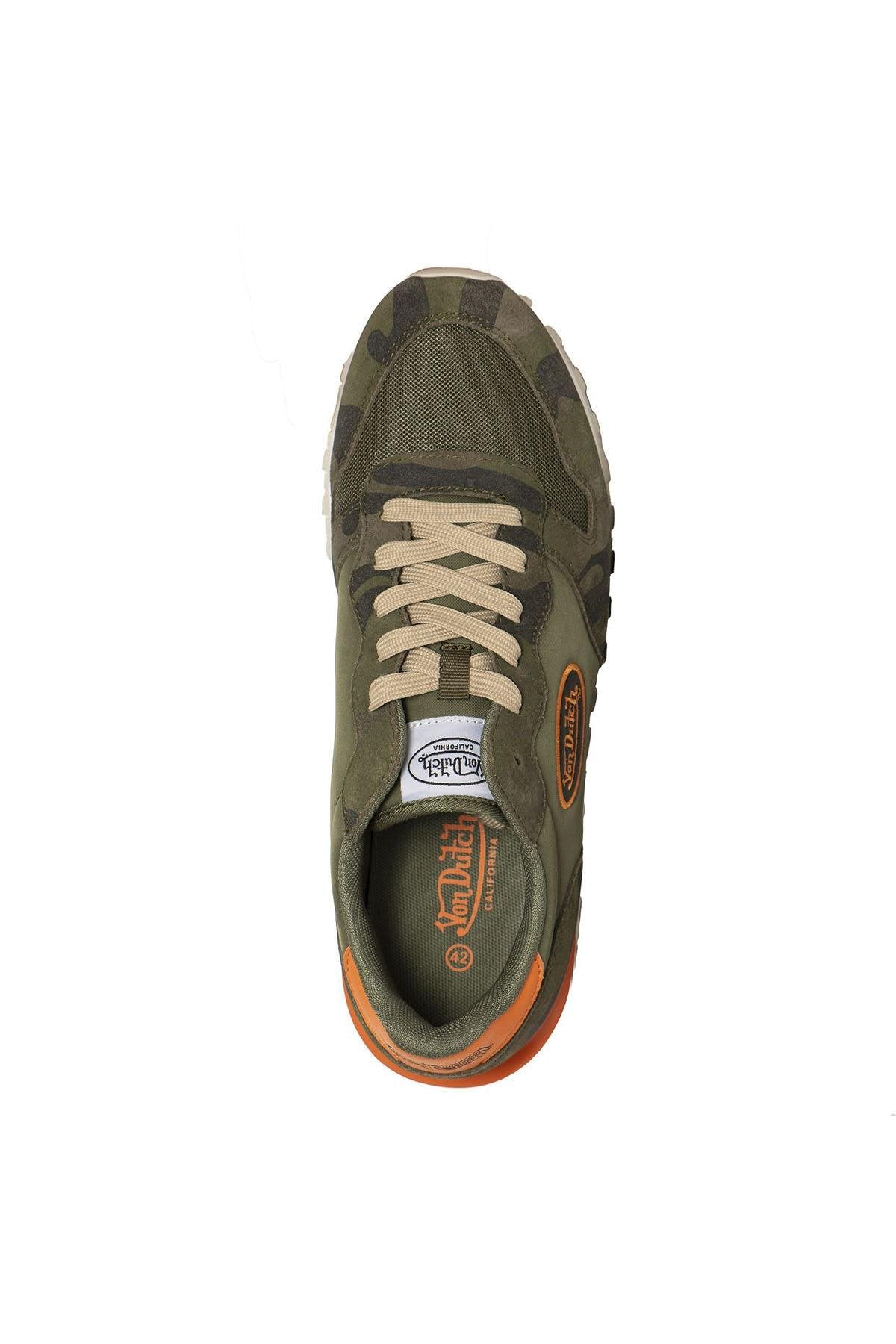 Khaki and orange camo trainers - Image n°3