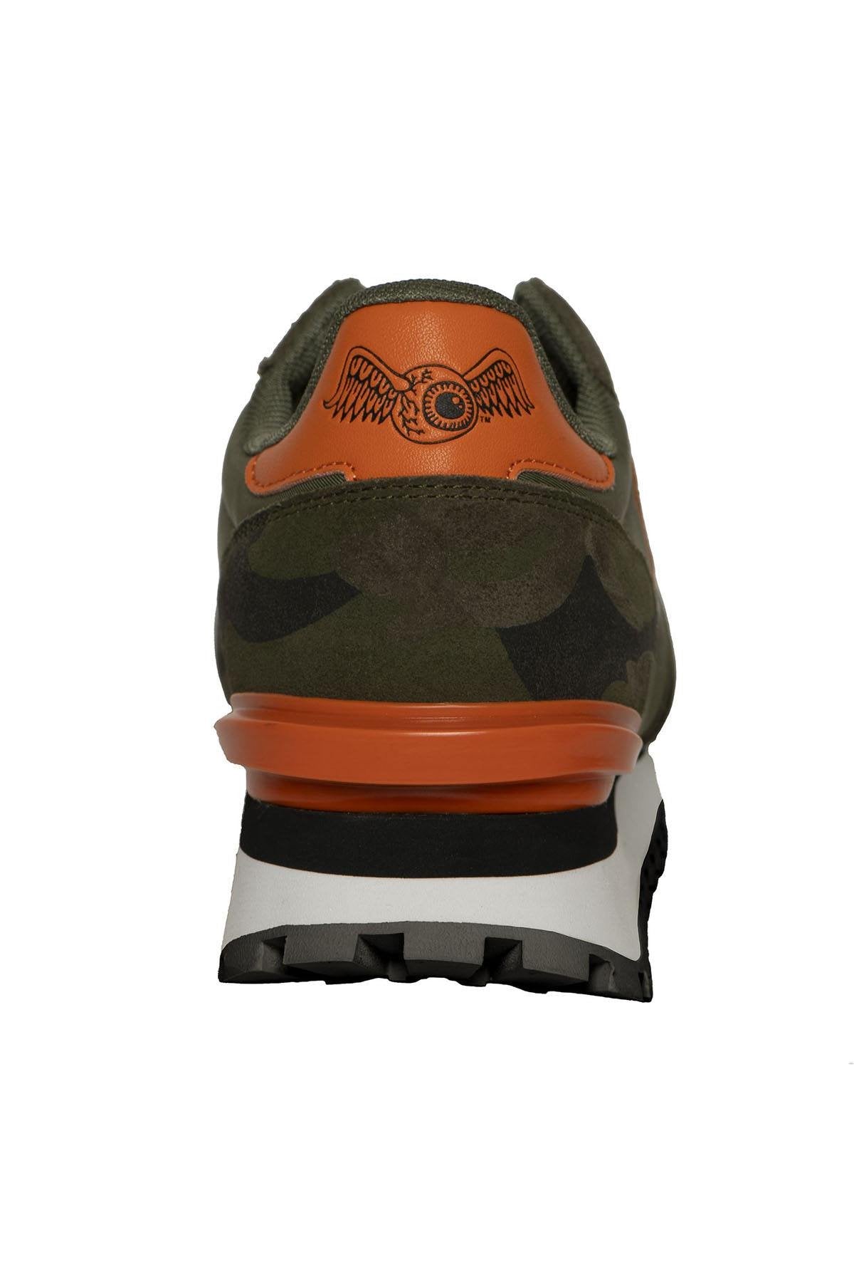 Khaki and orange camo trainers - Image n°5