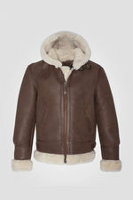 Bombardier B-3 cognac with hood - Image n°1