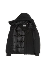 Black polyester hooded jacket - Image n°3
