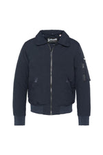 Navy blue and brown textile pilot jacket - Image n°10