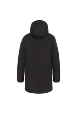 Black multi-pocket hooded parka - Image n°2