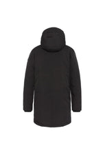 Black multi-pocket hooded parka - Image n°2