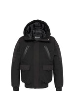 Black soft shell jacket with hood - Image n°8