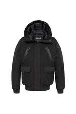 Black soft shell jacket with hood - Image n°8
