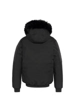 Black soft shell jacket with hood - Image n°7