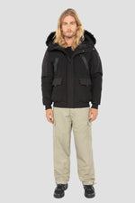 Black soft shell jacket with hood - Image n°11