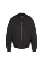 Lightweight black softshell bomber jacket - Image n°5