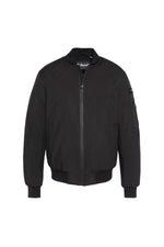 Lightweight black softshell bomber jacket - Image n°5