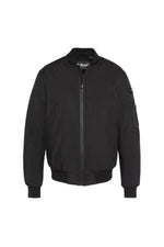 Lightweight black softshell bomber jacket - Image n°5