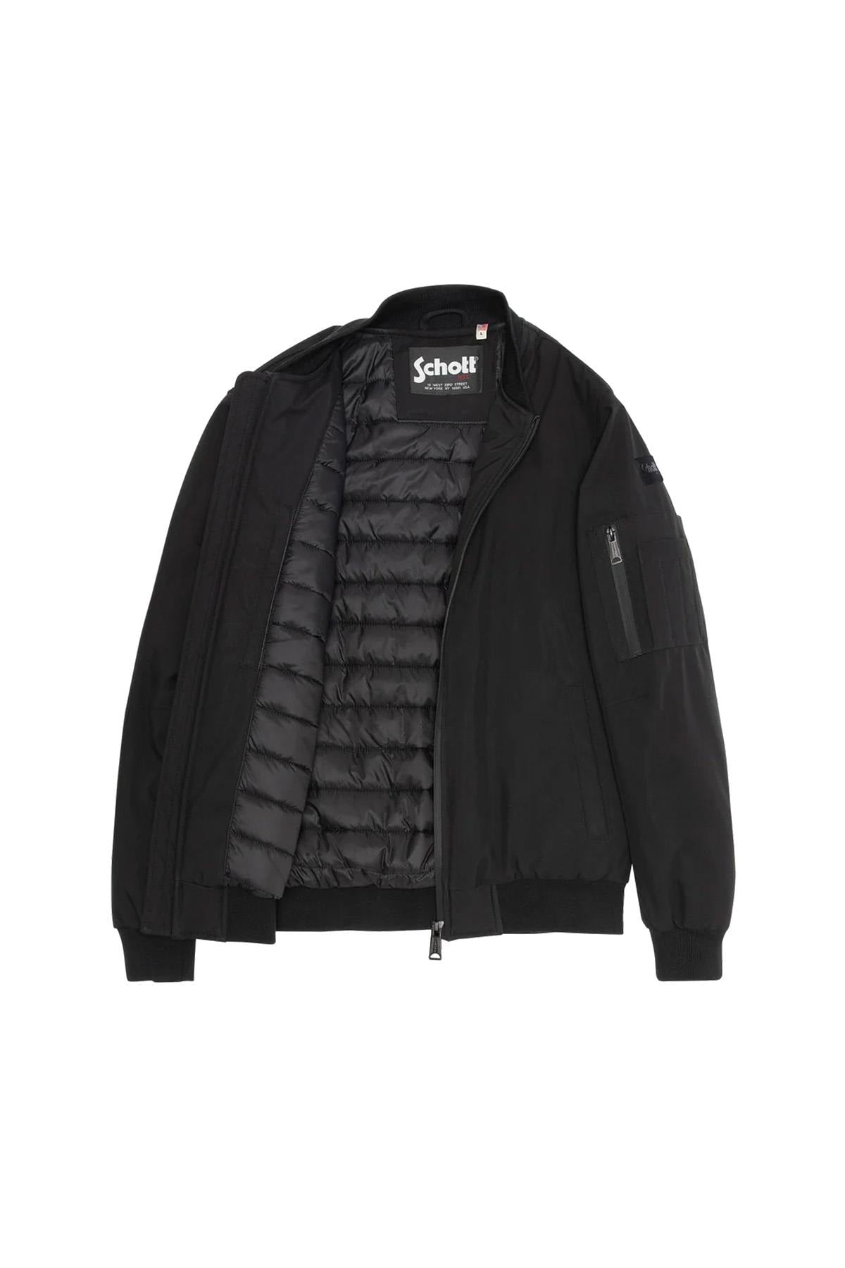 Lightweight black softshell bomber jacket - Image n°6