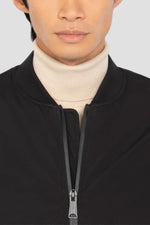 Lightweight black softshell bomber jacket - Image n°4