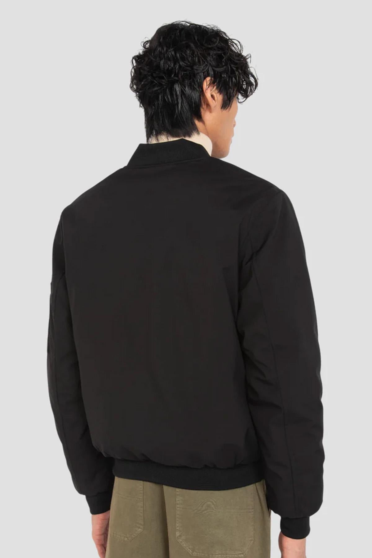Lightweight black softshell bomber jacket - Image n°3