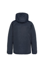 Navy blue multi-pocket hooded parka - Image n°7