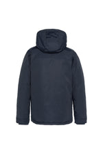 Navy blue multi-pocket hooded parka - Image n°7
