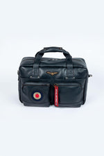Royal Air Force Navy Blue Leather Travel Bag - Image n°1