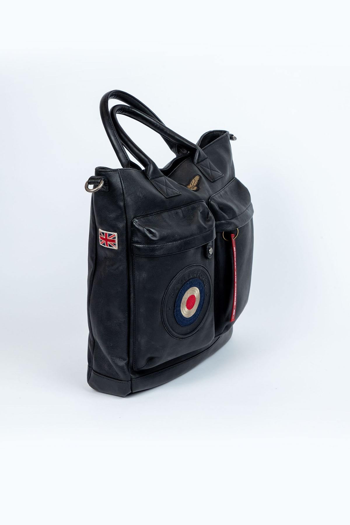 Royal Air Force Black Leather Bag - Image n°3