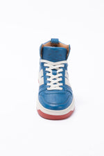 Shelby Blue Leather High Top Sneakers - Image n°5